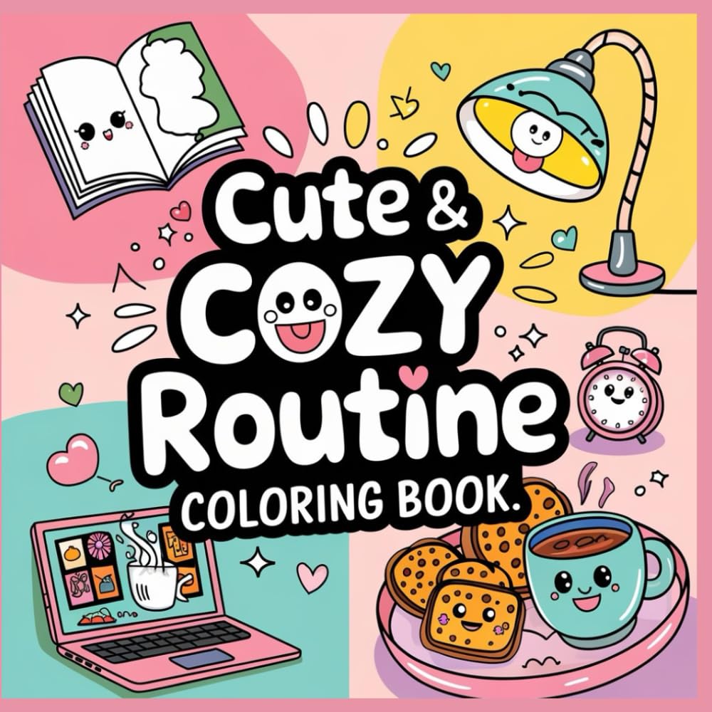 Cute & cosy routines coloring book