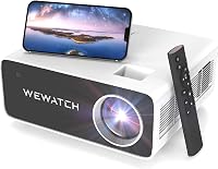WEWATCH V51 PRO 4K Okos Projektor 19000 Lumen 5G WiFi Bluetooth Android Rendszerrel, Fehér Zaj Funkcióval, iOS/HDMI/USB Kompatibilis, 500 AN 1