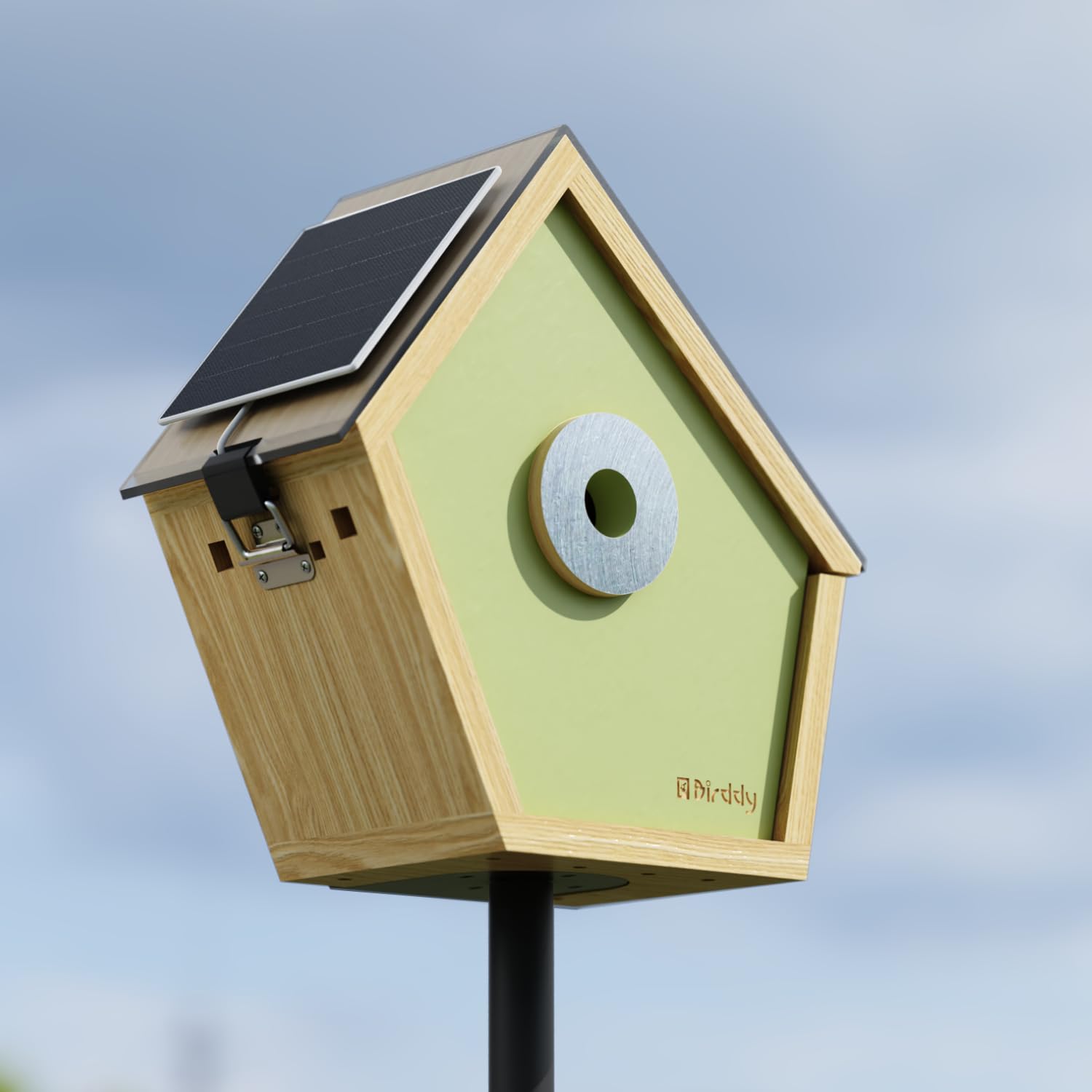 RELI Birddy Vogelhaus, 3 Eingangslöcher für Vogelhaus, personalisieren Sie Ihr Vogelhaus mit 3 Eingangsgrößen für verschiedene Vogelarten