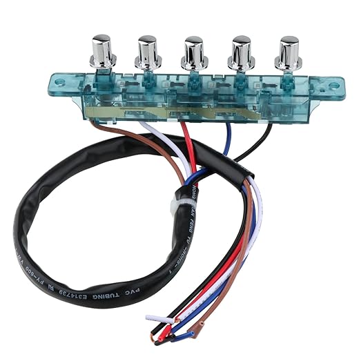 Range Hood Switch,Range Hood Pushbutton Switch,5 Button for Parts, Key Board Switch for Kitchen appliances