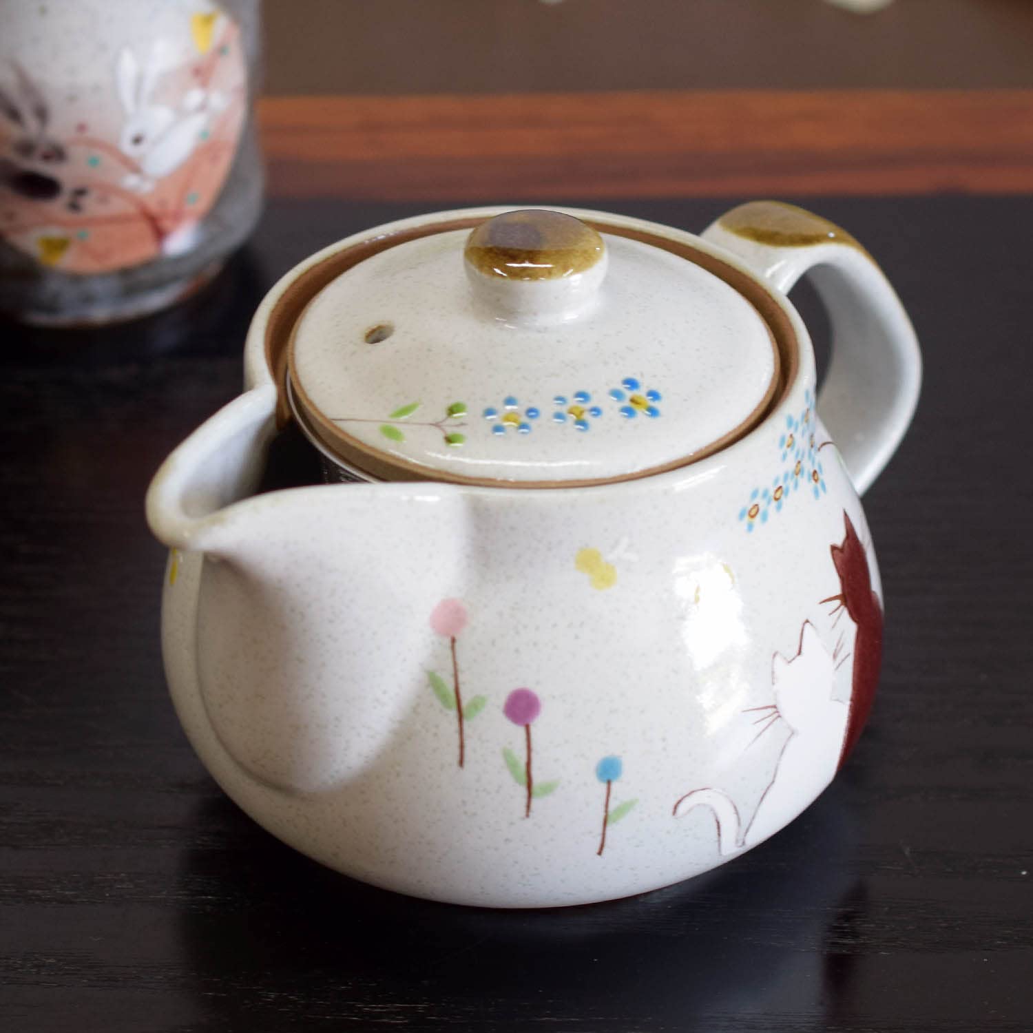 Amazon.com | Kutani Yaki(ware) Japanese Teapot Cats (with tea