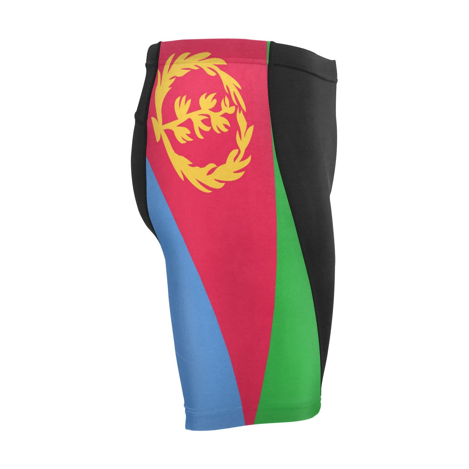 Eritrea Flag Men's Bike Shorts Padded Cycling Bicycle Biking Shorts Tight Multicolor