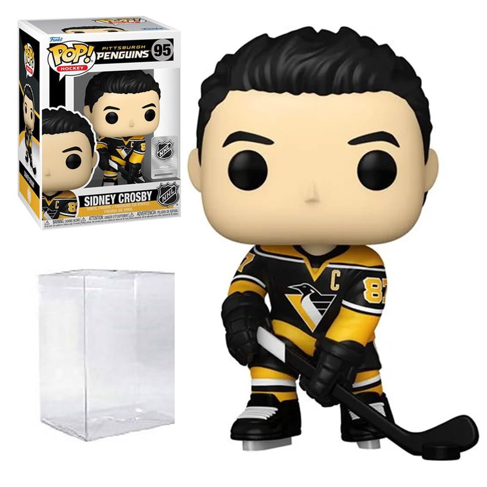 Sidney Crosby (Home Jersey) #95 Action Figure (Bundled with an Ecotek Pop Box Protector to Protect Display Box)