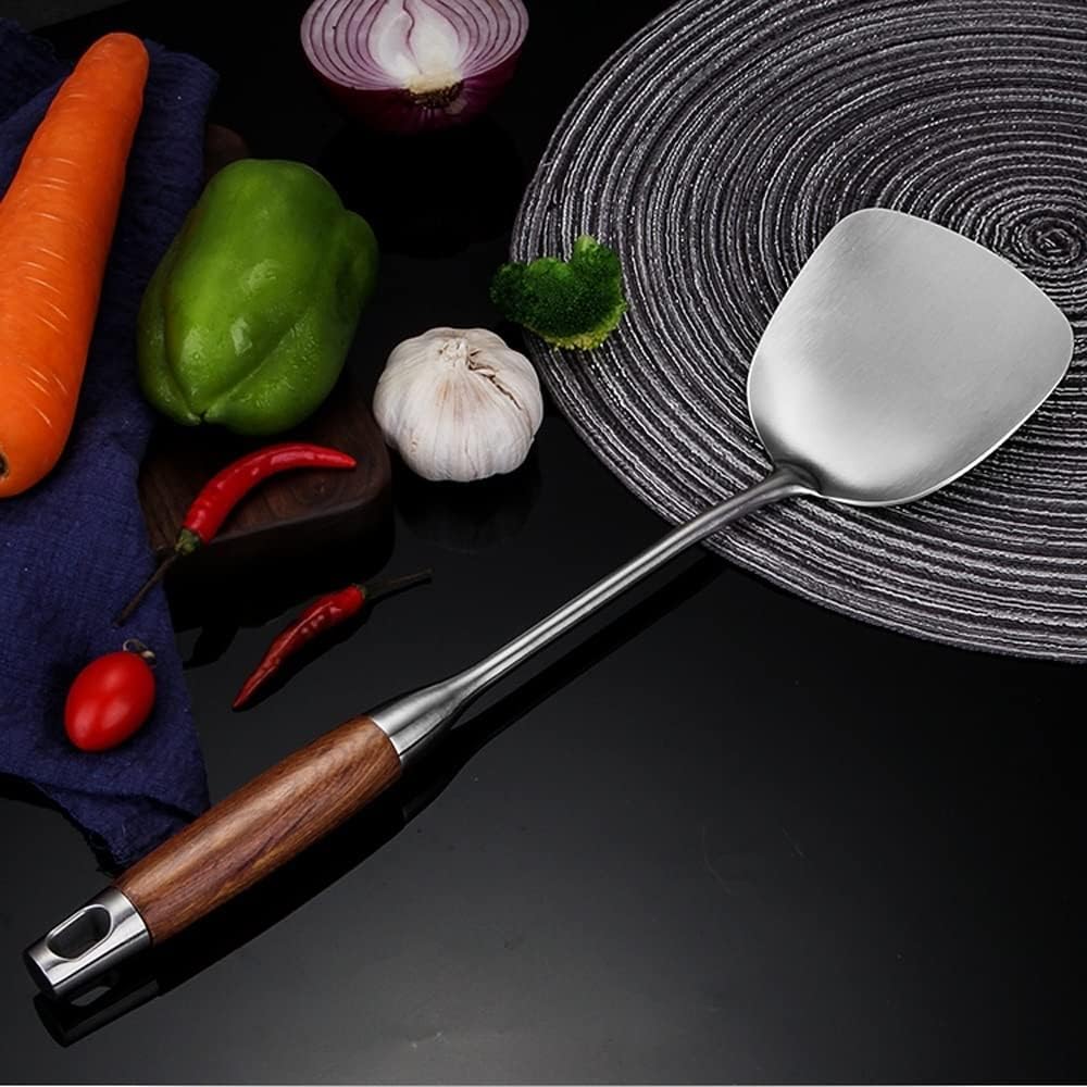 Kitchen Utensils Set 7 PCS - Stainless Steel Cooking Utensils Set with Rotating Storage Stand, Kitchen Utensil Set, Kitchen Tools Set