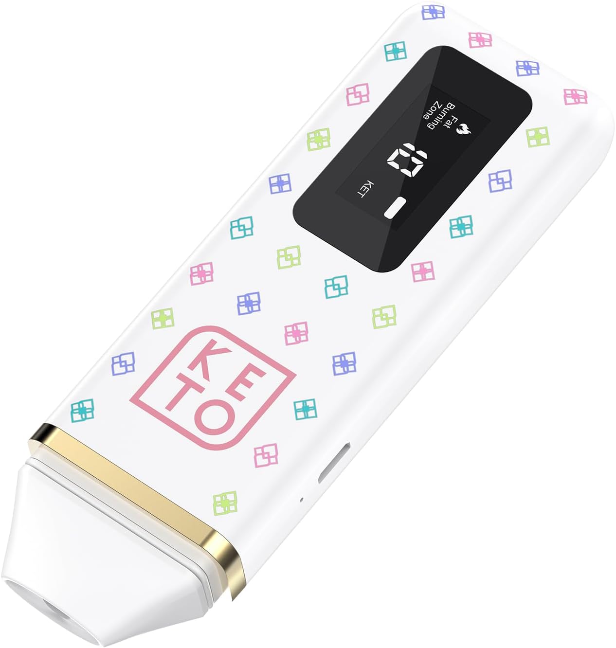 Professional Ketosis Meter, Portable Rechargeable Ketone Breath Analyzer & Monitoring – High Precision Ketone Monitors Breath Analyzer Ketosis Tester for Testing Ketosis
