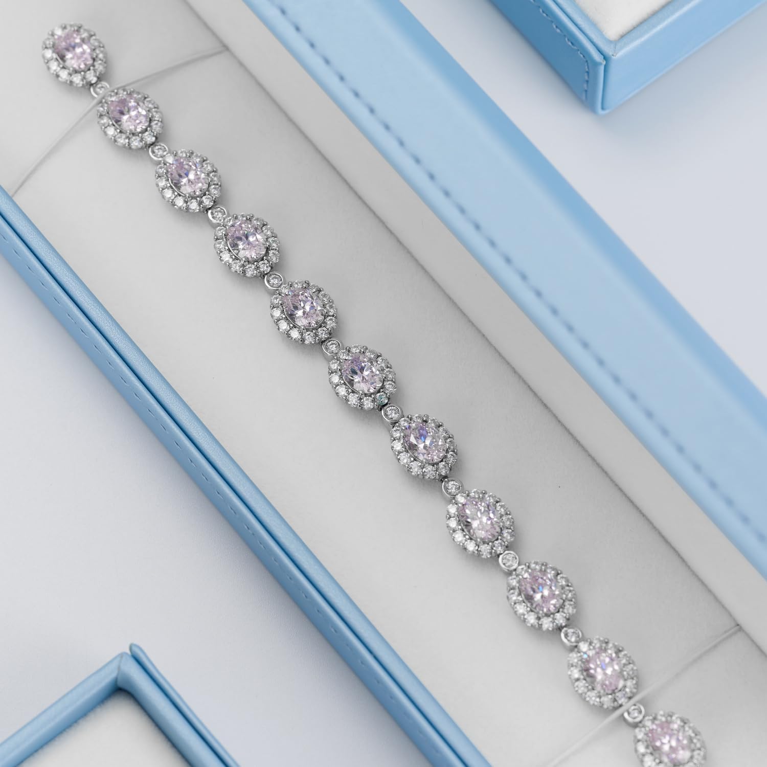 Oirlv Light Green Gorgeous Long Chain/Necklace/Penadnt/Bracelet Box Jewelry Gift Box for Wedding, Christmas, Birthday