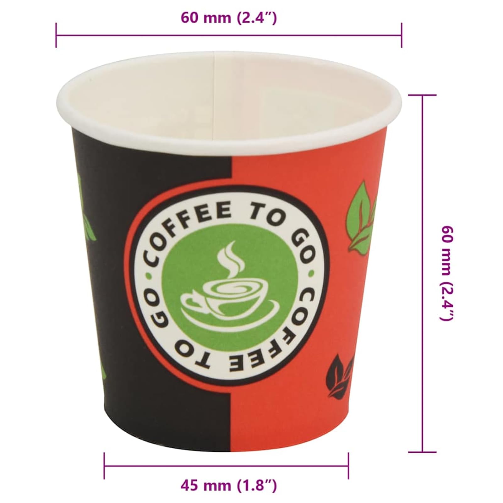 Tidyard Bicchieri da Caffè, Monouso in Carta, 1000 pezzi da 120 ml, per Bar