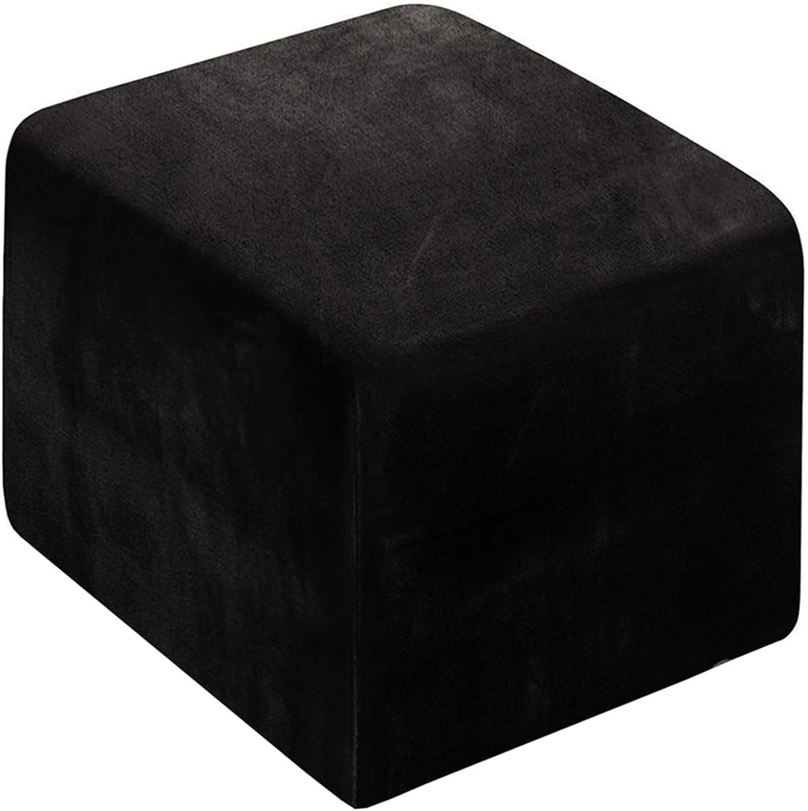 Ottoman Cover Square 40x40/45x45/50x50cm Stretch Velvet /Jacquard Square Ottoman Cover Thick Ottoman Slipcover Washable Storage Ottoman Cover Foot Stool Cover with Elastic Bottom ( Color : #6 , Size :