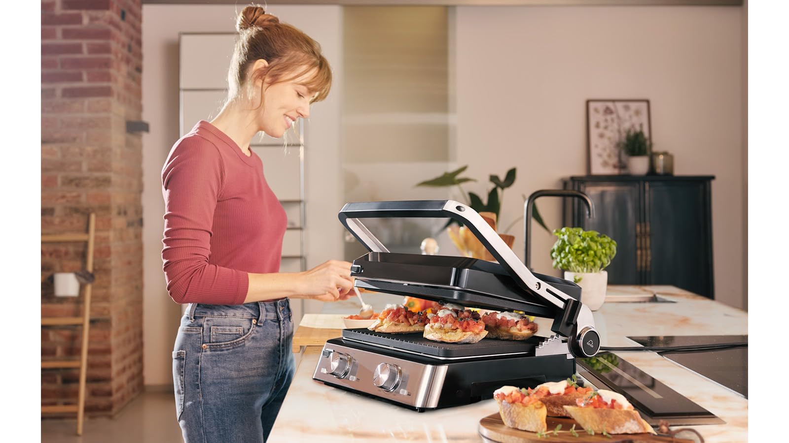 Braun MultiGrill 7 CG7020 3-in-1 Kontaktgrill BBQ Ofen 2000W 230° spülmaschinengeeignet Elektrogrill Indoor