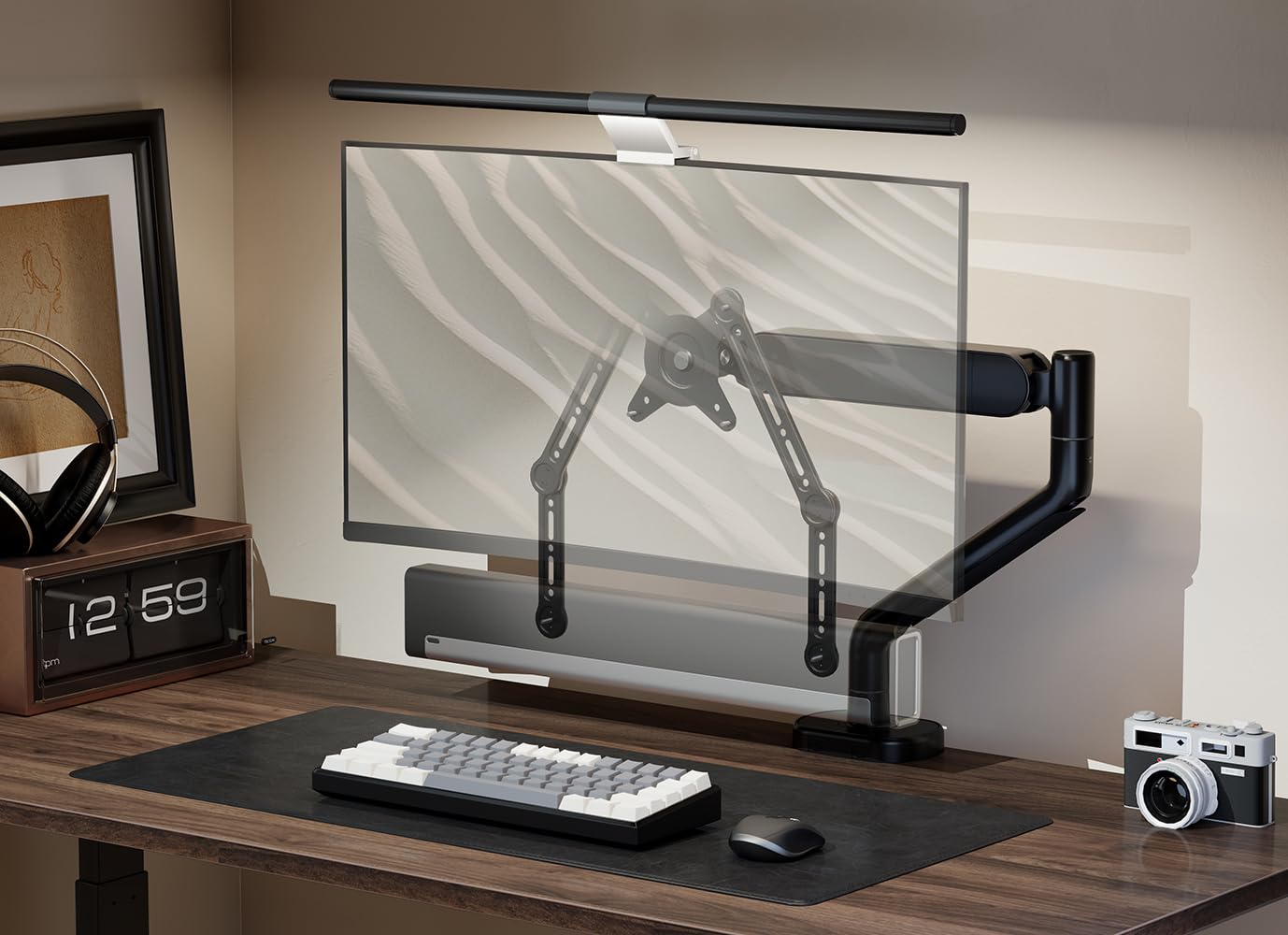 MyWall HZ16L Supporto Per Soundbar Girevole 140° – Per Cavalletti TV HT20L/HT21L/HT21WL – Montaggio Centrale Per Suono Ottimale