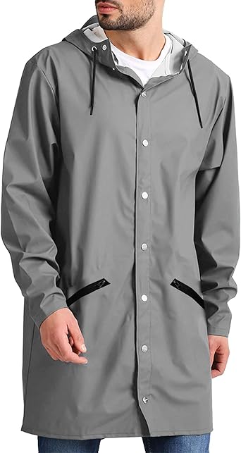 Mens lightweight raincoat with hood Clearance