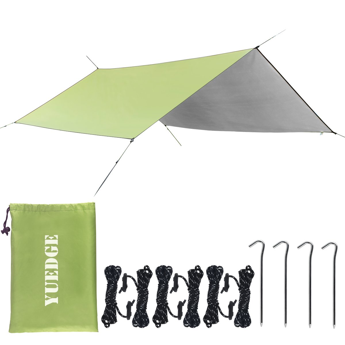 Yuedge Hammock Rain Fly Portable Waterproof Tent Tarp Sun Shelter