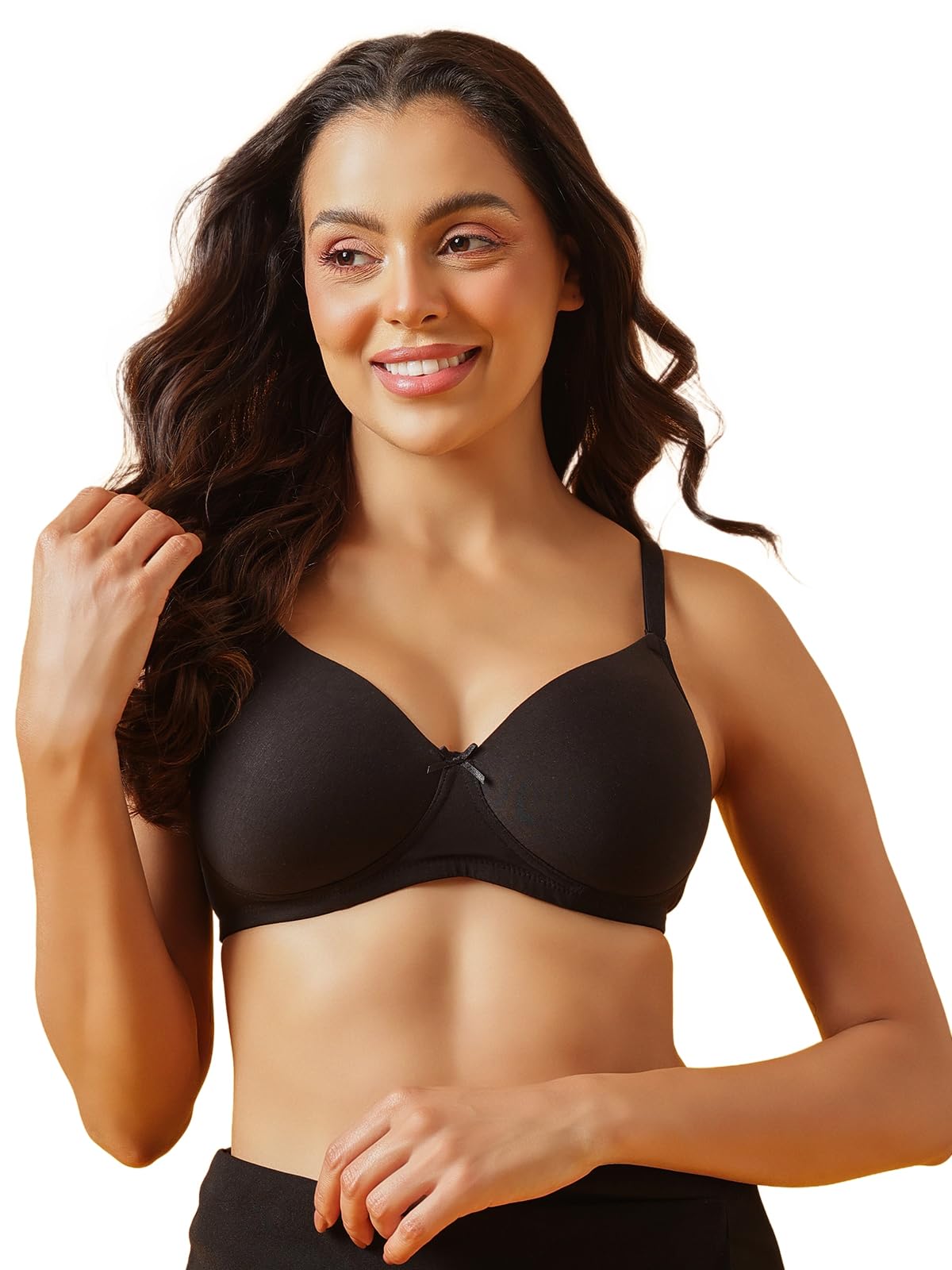 clovia Women's Padded Non-Wired Full Coverage Multiway T-Shirt Bra-picture-39