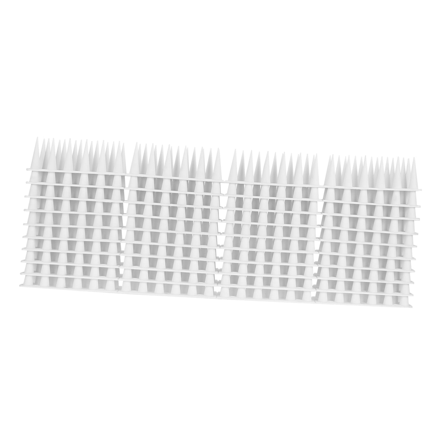 Pointe Anti Oiseaux en Plastique 10 Lots, Blanche, pour Clôture