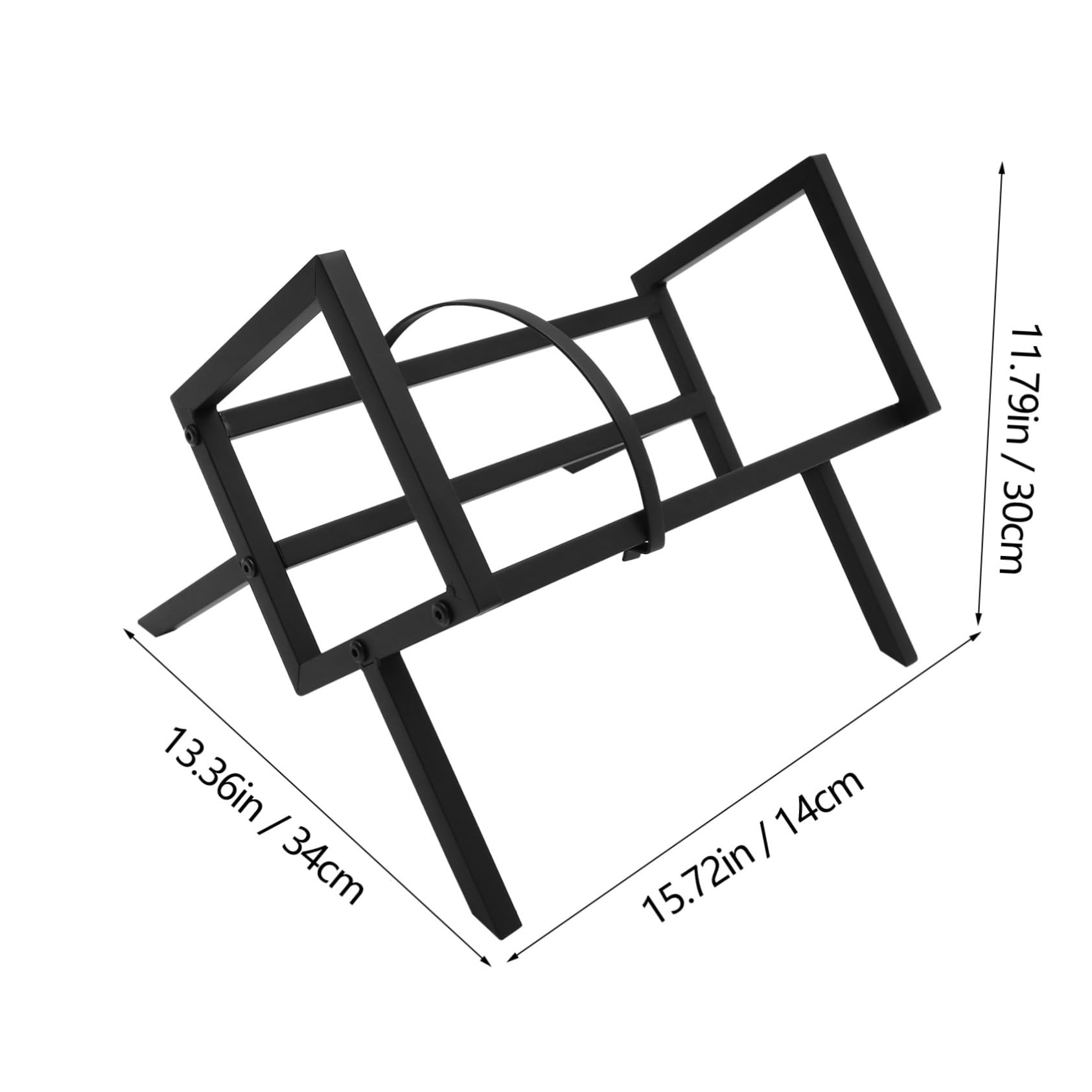 HOMSFOU Porta Dischi Vinile in Ferro Nero Paratie Laterali per Organizzazione da Tavolo, Scaffale Moderno e Semplice per Esposizione di Dischi in Vinile e CD