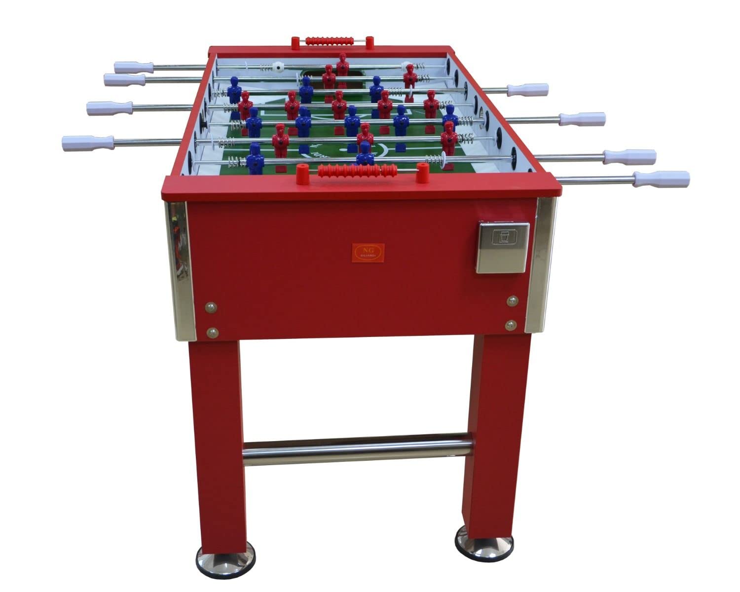 NG Biliardi Calcio Balilla - Biliardino Andromeda Rosso - aste telescopiche - Regolamentare + Palline