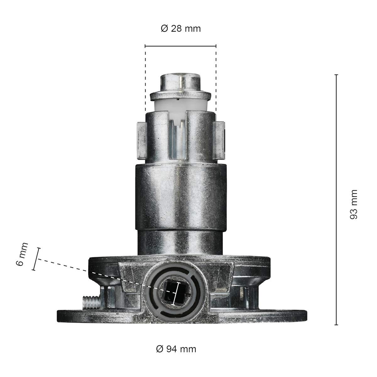 Schellenberg 11117 Kegelradgetriebe für Rolläden bis max. 27 kg, Übersetzungsverhältnis 3,6:1
