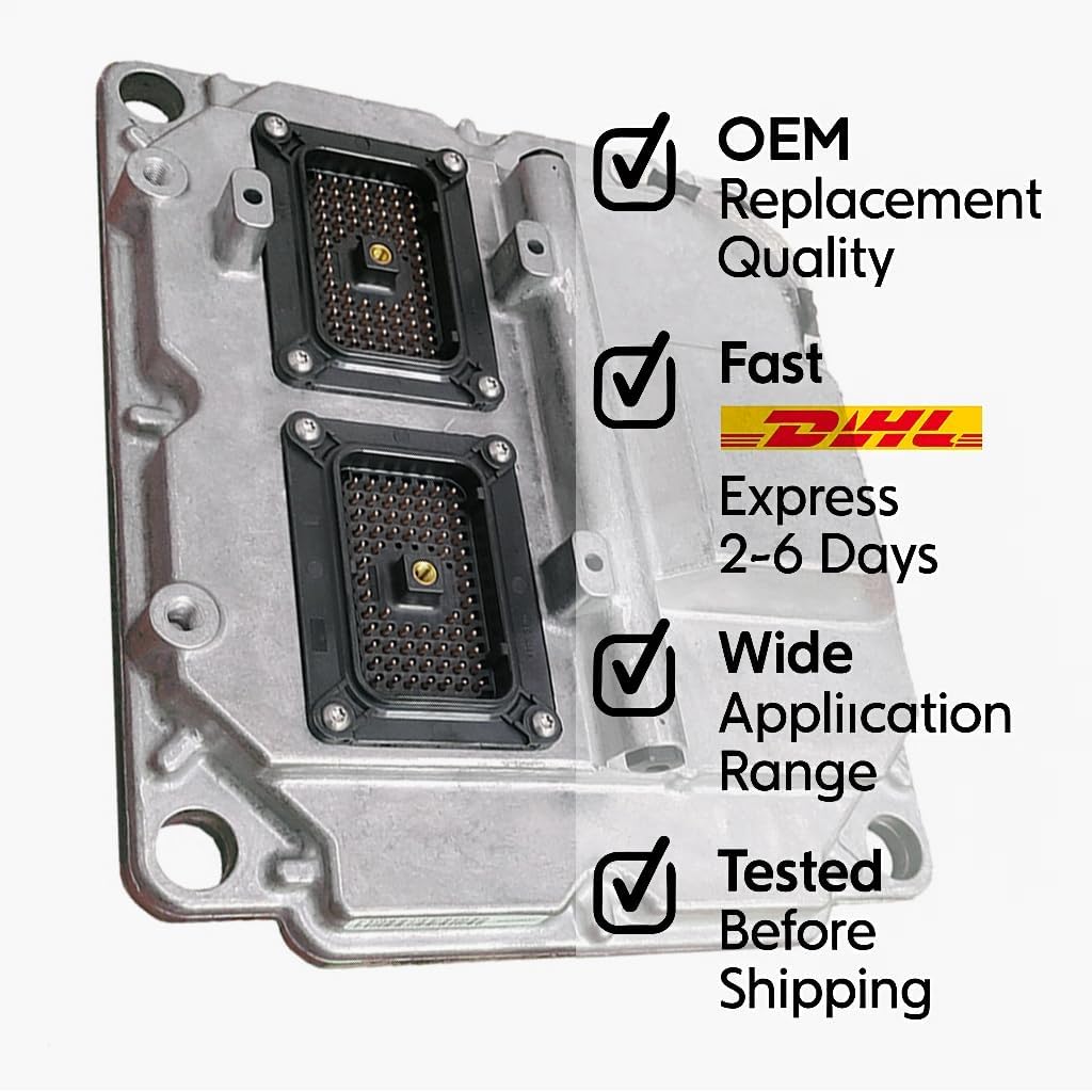 C4.4 C6.6 C7.1 Engine Control Unit Module 3453385 Compatible with Caterpillar CAT Motor Grader 120M 120M2 Loader 563C 573C Excavator 312E - Direct Replacement ECU ECM Module 345-3385