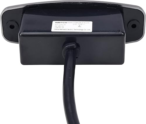 Miniatura 35 de Okin Piezas de repuesto para sillón reclinable, 2 botones redondos de control de mano, enchufe de 5 pines con USB, luz LED azul, reemplazo de Negro