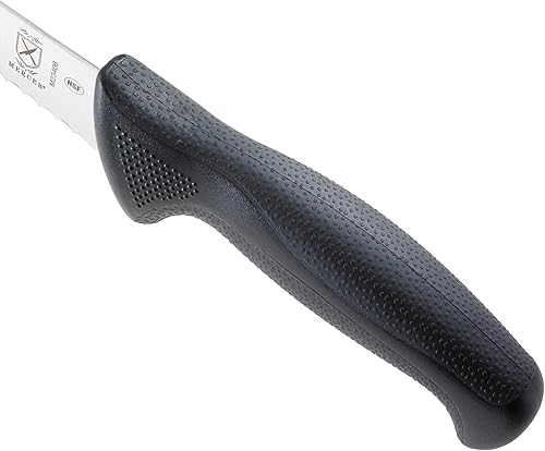 Miniatura 119 de Mercer Culinary - Millennia - M23880 - Cuchillo para pan, con mango negro y borde ondulado curvo, 10 pulgadas