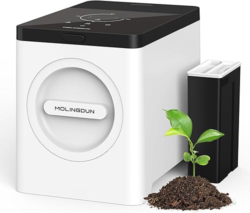 3L Compostador Eléctrico para Cocina, Contenedor de Compostaje de Encimera, Modelo Inteligente de Un Toque, Manejo de Residuos de Cocina, con Triple