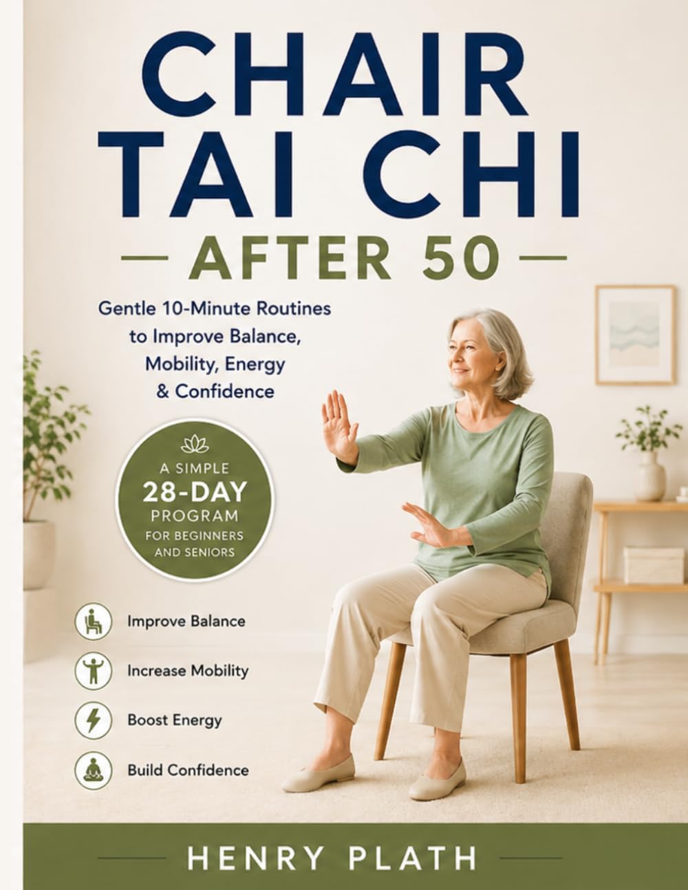 Chair Tai Chi After 50: Gentle 10-Minute Routines to Improve Balance, Mobility, Energy & Confidence A Simple 28-Day Program for Beginners and Seniors