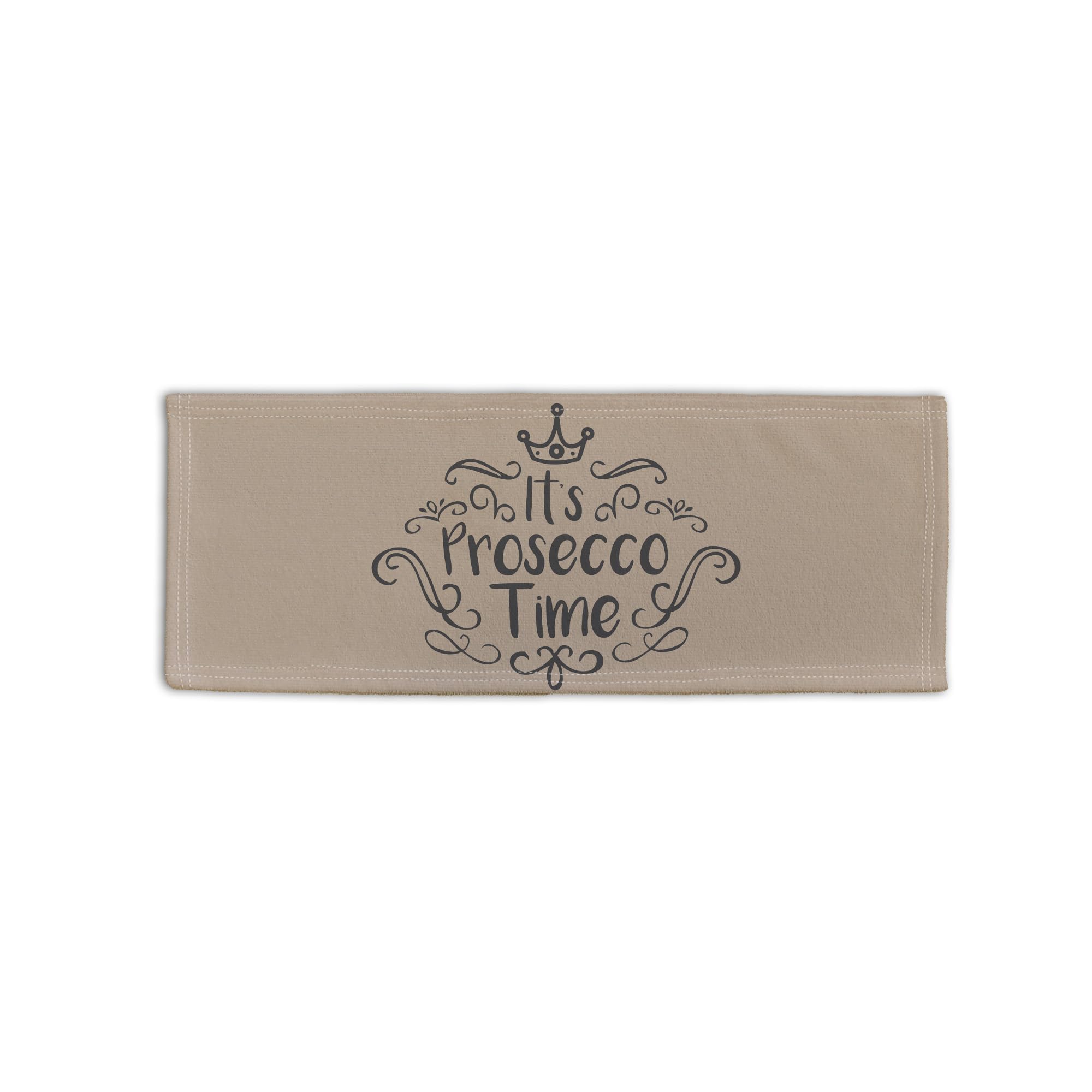 BRITISH MADE GIFTS It's Prosecco Time Neutral Design Microfibre Bar Towel Gin Bar Pub Beer Mat