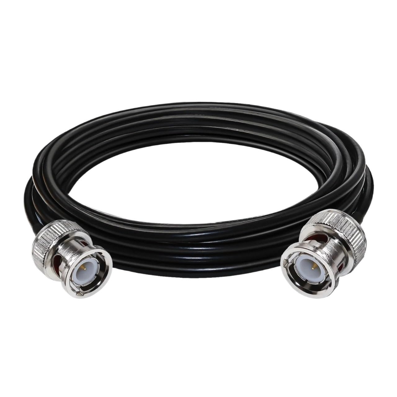 LIHUA RG58 przedłużacz BNC męski na BNC męski kabel koncentryczny CB o niskiej stratności, 30 cm, 50 cm, 1 m, 2 m, 300 cm, 4 m, 5 m, 5 m