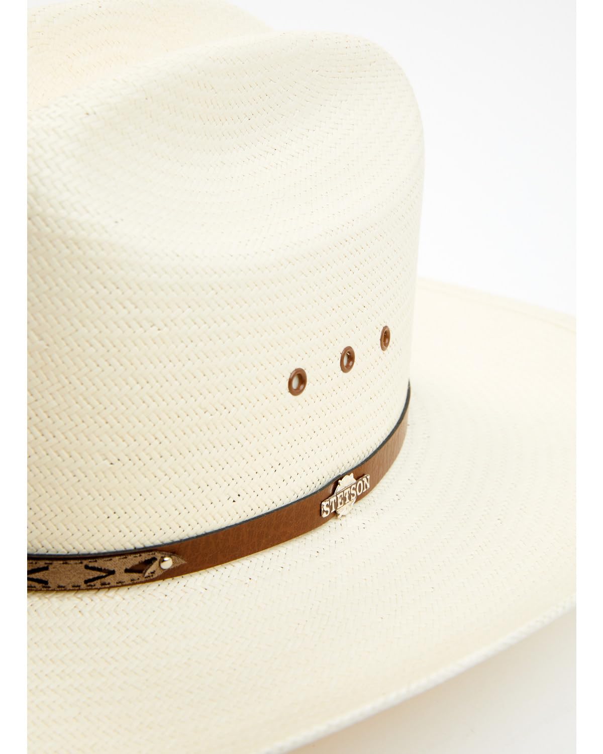 Stetson Unisex Rodeo Natural Cattleman Straw Western Hat Natural 7 5/8