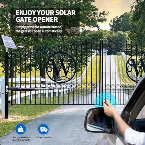 Image of TOPENS AD5S Solar Dual Swing Gate Opener Medium Duty