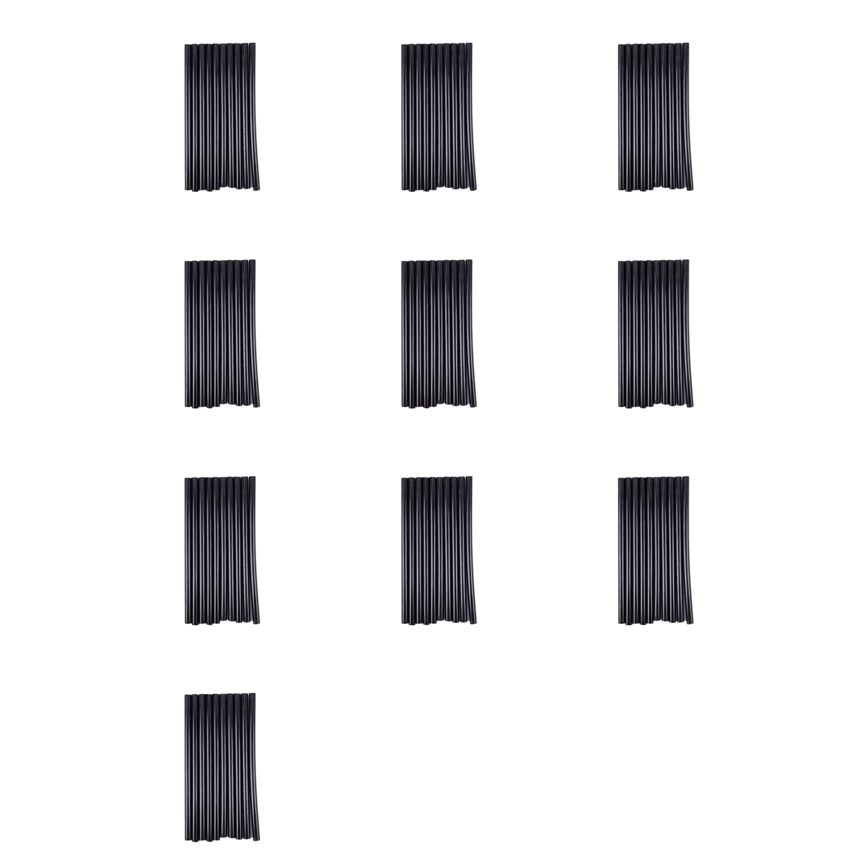 Jnchdghwa Black 100Pcs Hot Melt Glue Adhesive Sticks 150X7mm