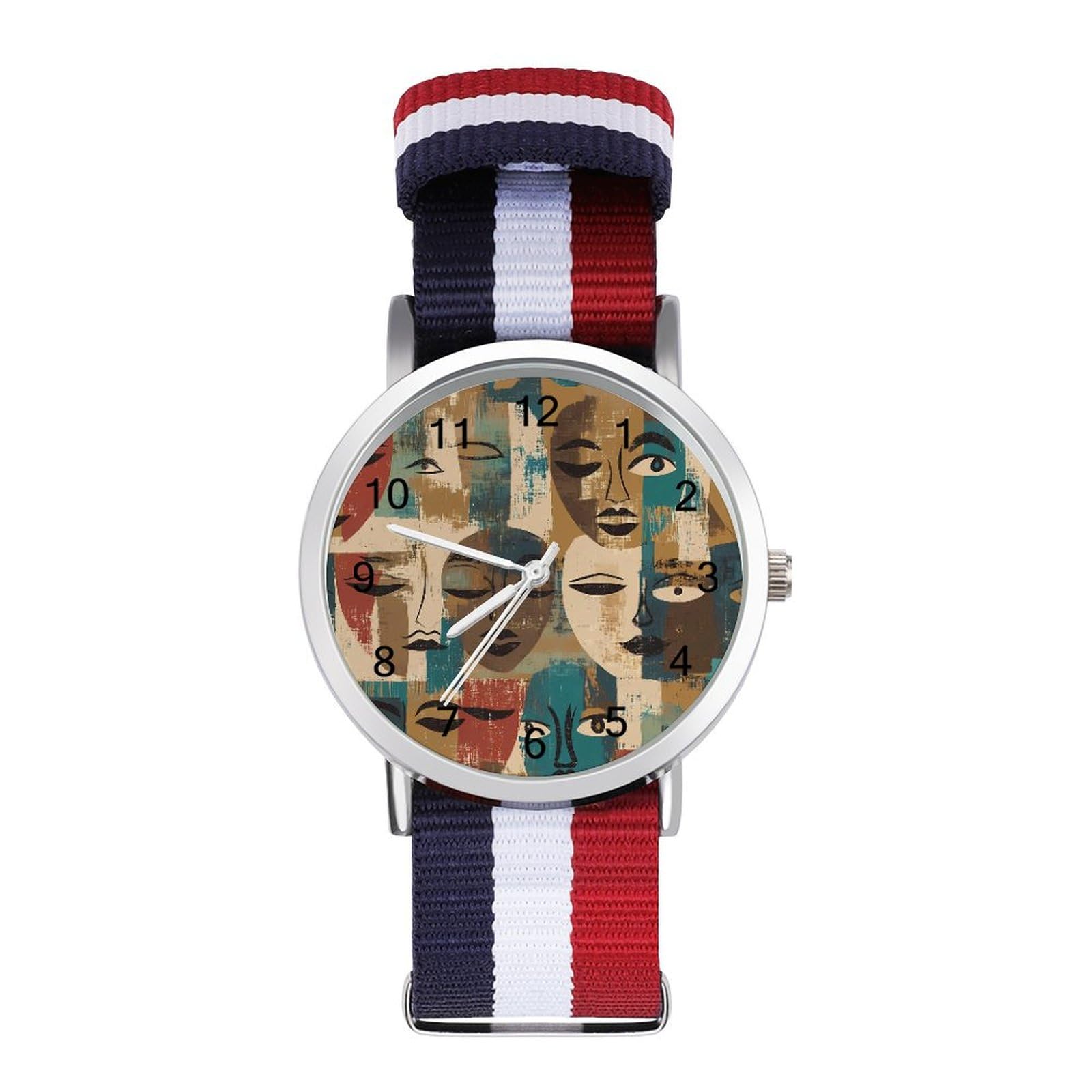 African Faces Art Masks Funny Wrist Watches for Men Women Fashion Graphic Watch for Work Workout