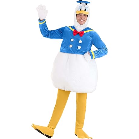Disney Donald Duck Adult Costume for Men - Fun Sailor Outfit with...