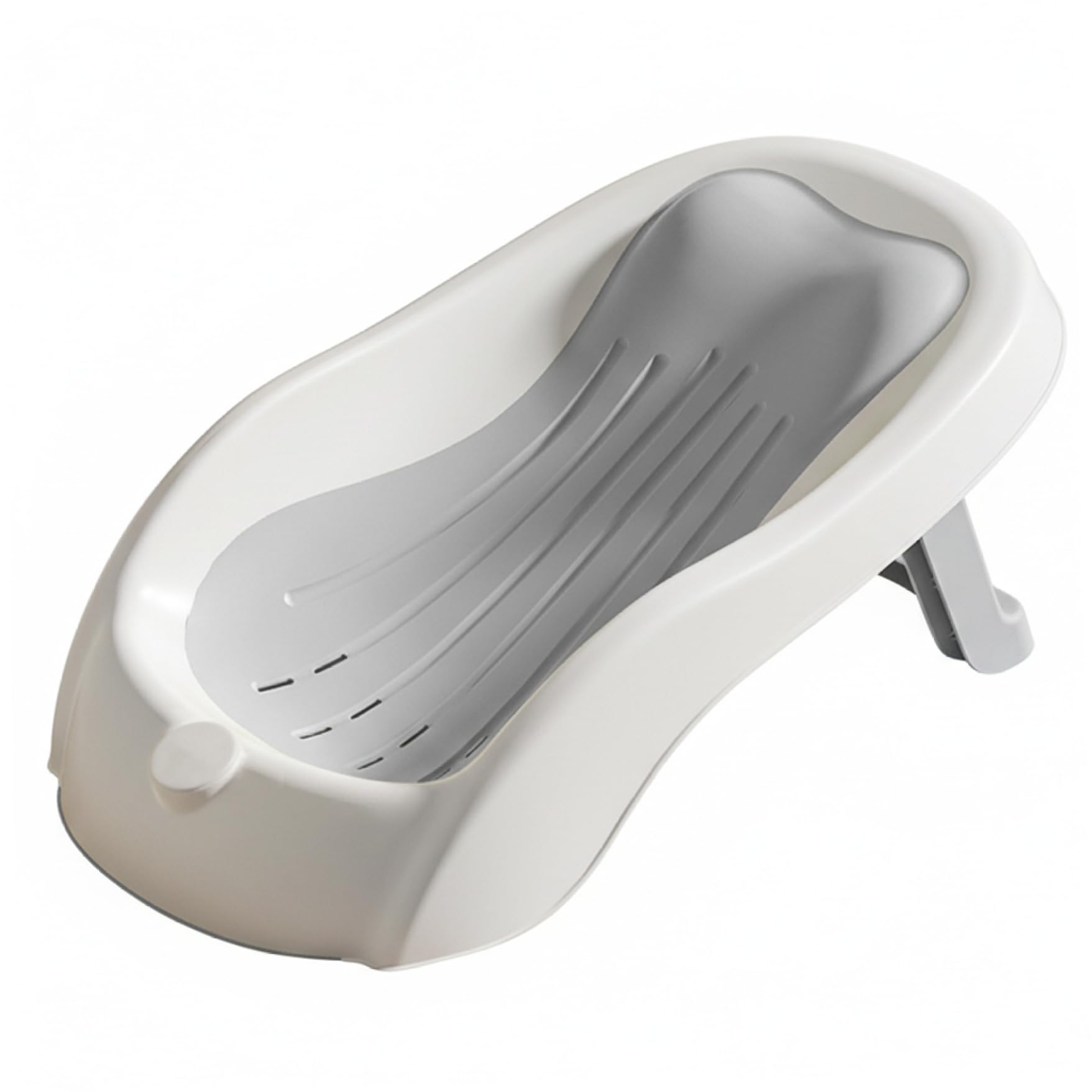 Baby Sink Bath, Baby Bath Support, Multifunctional & Non-Slip Infant Seat for Newborns, Grey Bathtub for Sink or Tub, Foldable Design