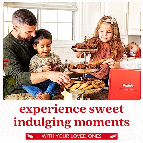 David’s Cookies Gourmet Assorted Cookies and Brownies Gift Basket - 12 x 1.5oz fresh baked cookies and 10 x 2oz individually wrapped brownies - Great for Sharing, Ideal Gift for All Special Occasions - Image 6