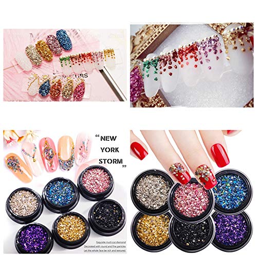 Crushed Glass Irregular Metallic Chips Sprinkles Chunky Glitter Gold & Sliver Plated 100G 2-4Mm For Nail Arts Craft Diy Vase Filler Epoxy Resin Mold Jewelry Making Decoration (Gold&Sliver, 2-4Mm) #TOP5