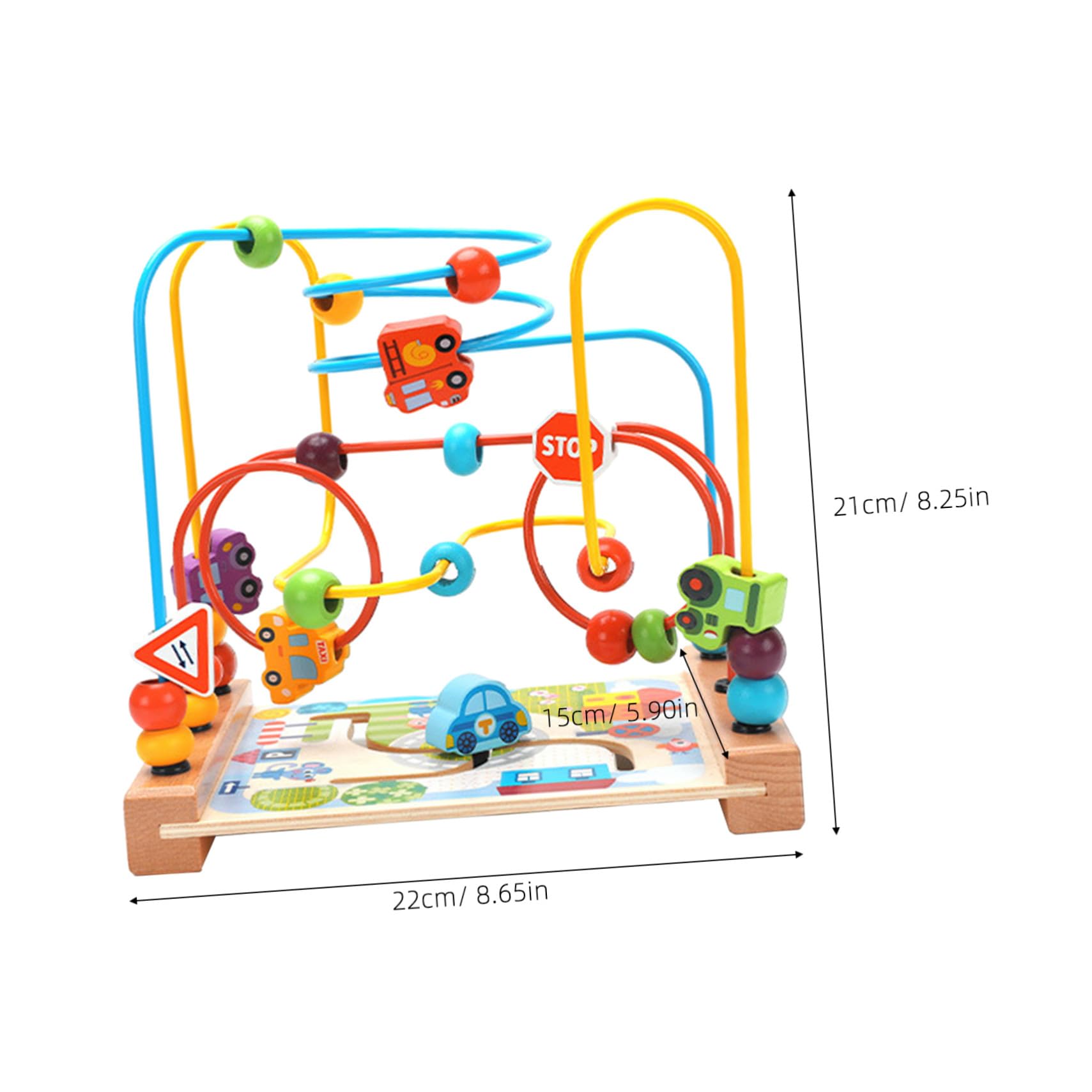 TOYANDONA Juguete Educativo de Laberinto de Cuentas Oceánicas para Niños, Material Sintético Redondo, Entretenido y Creativo para Desarrollo Temprano