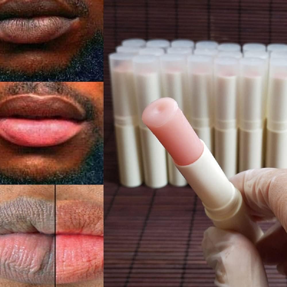 2PCS Natural Plant Lip Balm for Dark Lips,Exfoliating Lip Scrub, Moisturizing Lip Hyaluronic Acid Exfoliating Dead Skin, Lip Balm for Smokers, Restore Natural Lip Complexion (Pink)
