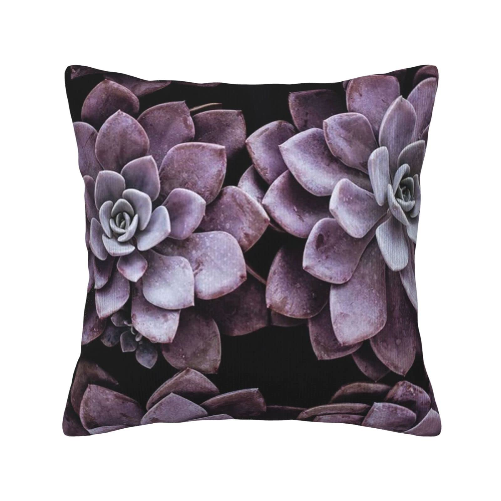 Housses de coussin en velours violet pour décorer le salon et la chambre