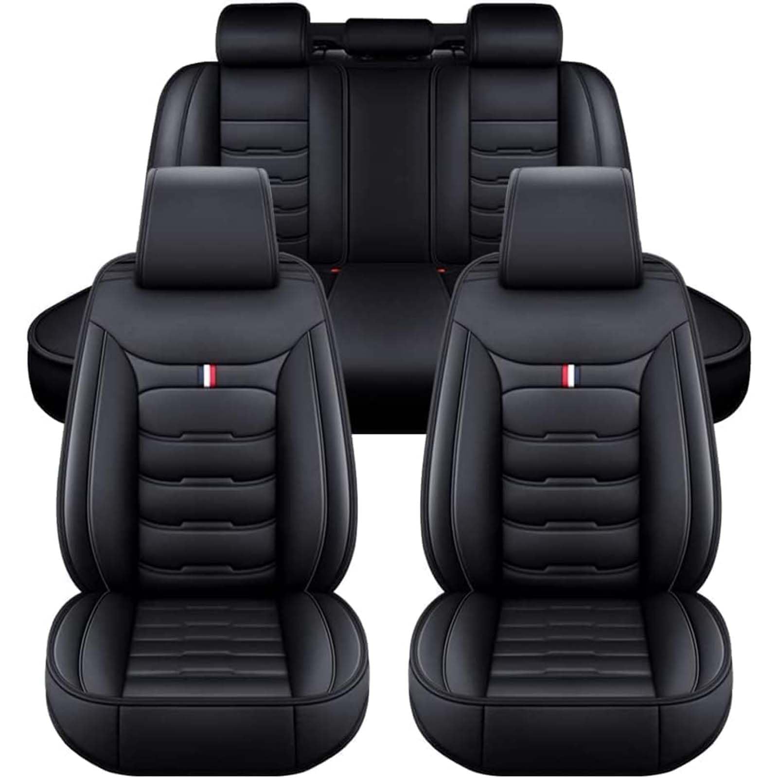 SJPJDGFC for BYD Dolphin Surf 2025 Car Seat Covers, Luxury Leather Car Seat Protectors Full Set Waterproof Breathable Anti-Slip Interior Accessories,A