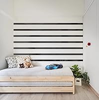 Vista 3 de 15 piezas de moldura flexible autoadhesiva, calcomanías vibrantes como espejos, calcomanías extraíbles para marcos de pared/borde de papel Negro