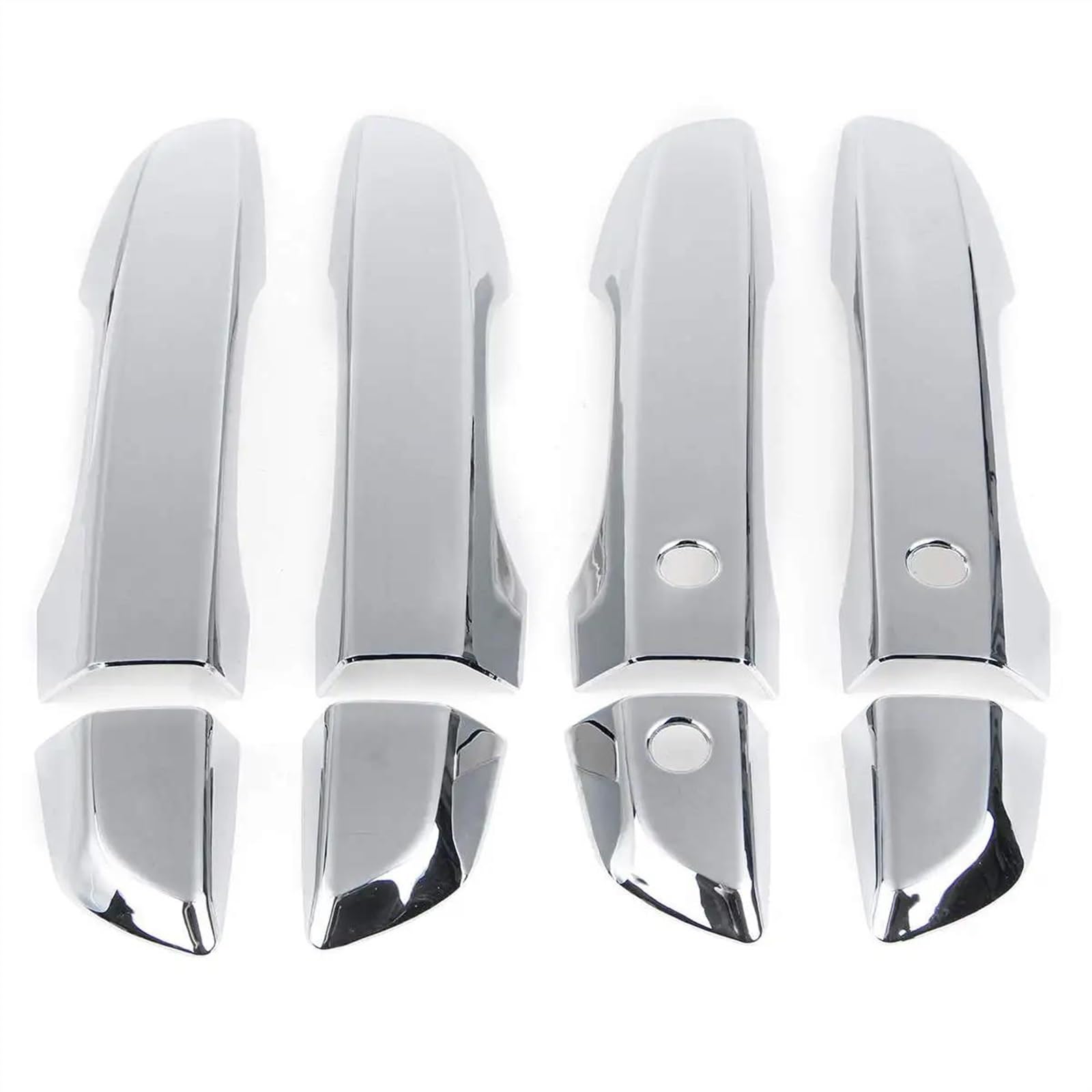 SLIMES Chrome Door Handle Cover Trim Molding Catch Overlay Garnish Cap Cup Protector for Civic 10th 2016 2017 2018 2019 LHD Protection(Chrome)