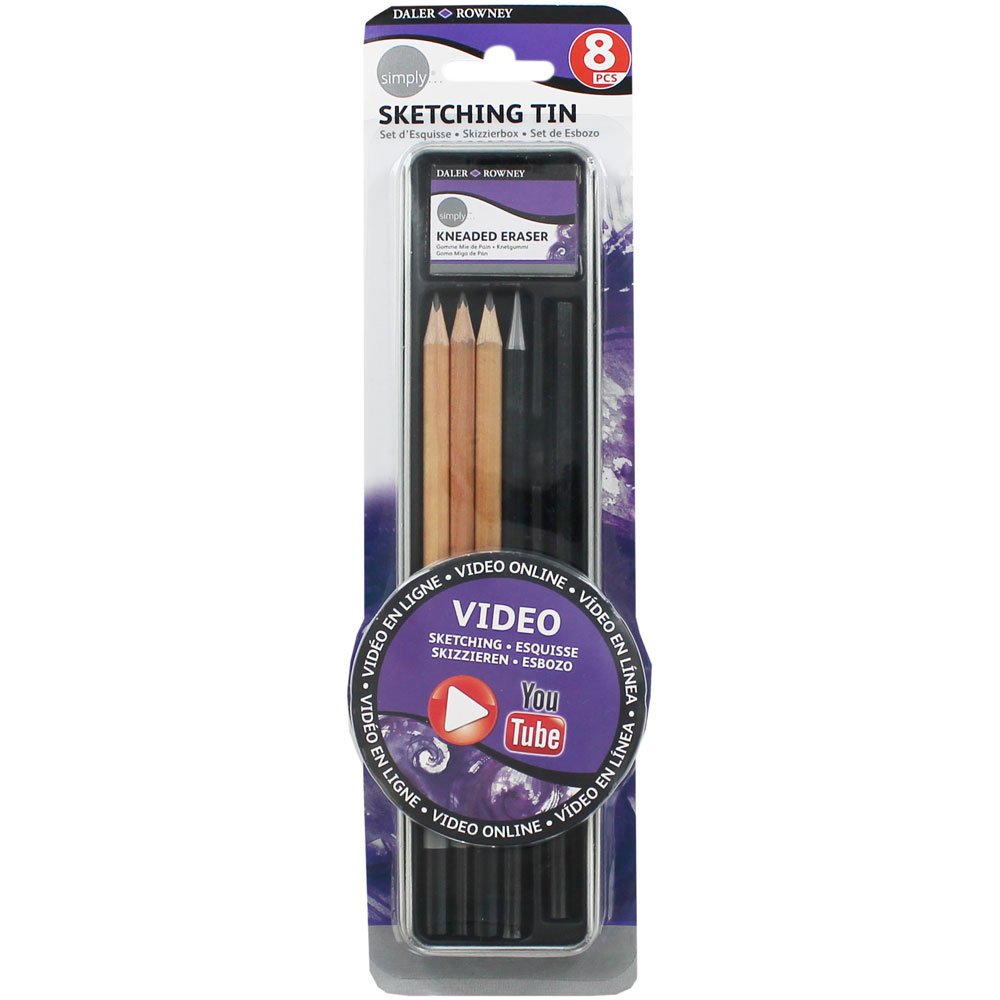 Daler RowneySimply Pencil Sketching Tin Set (9 Pieces) by