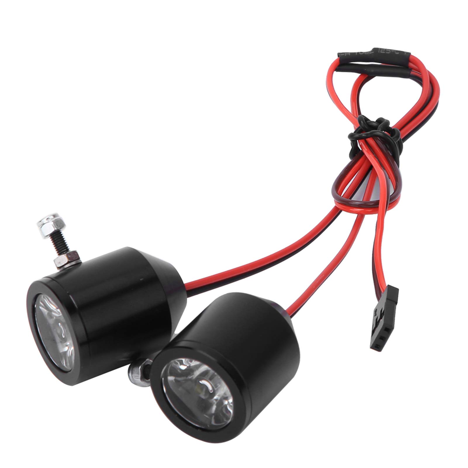 Faretti RC Faro di ricerca RC ad alta luminosità per modello di auto RC(black)