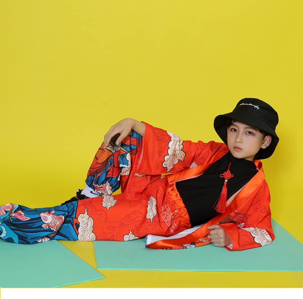 Amazon.co.jp: キッズダンス衣装 セットアップ チャイナ風 ジャズ 派手