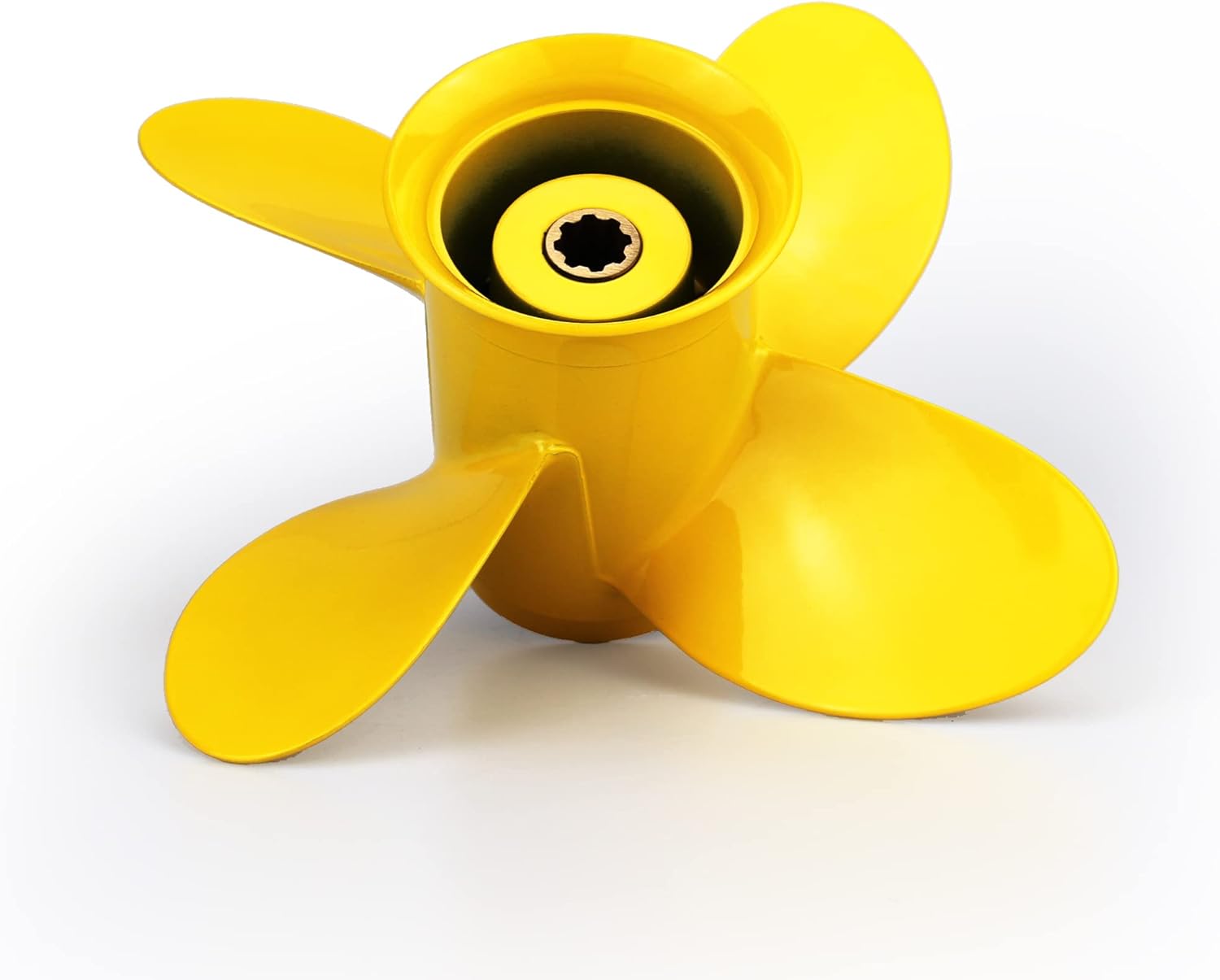 CAPTAIN Outboard Propeller fit Honda/Yamaha 8HP 9.9HP 15HP 20HP, 8 Spline Tooth Boat Propellers, RH, 3 Blades / 4 Blades OEM Prop