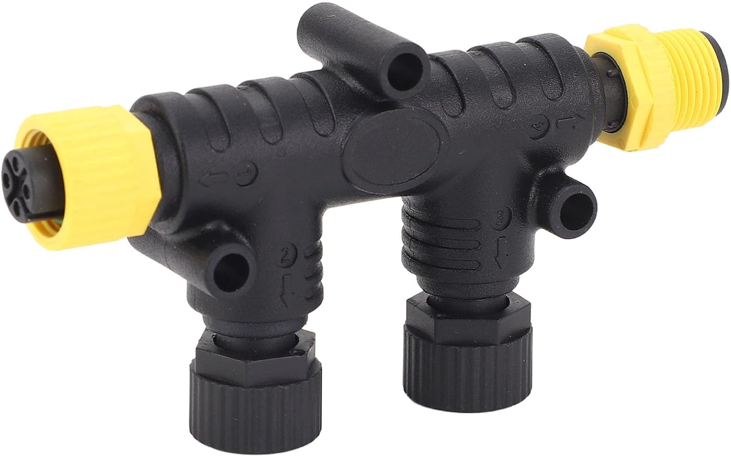 Dioche Conectores T de Portas para NMEA 2000, Porca de Metal IP67, Conector T de Cabo de Queda de 5 Pinos para Redes Simrad, B&G, Navico