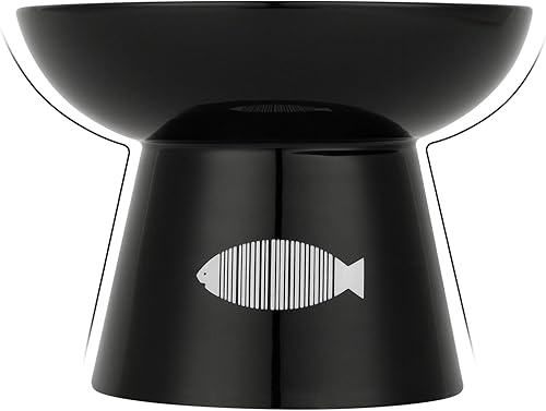 Miniatura 3 de Yangbaga Cuenco elevado para alimentos y agua para gatos mayores y grandes, antideslizante de 4.8 x 6.4 pulgadas, cuencos de cerámica prémium para