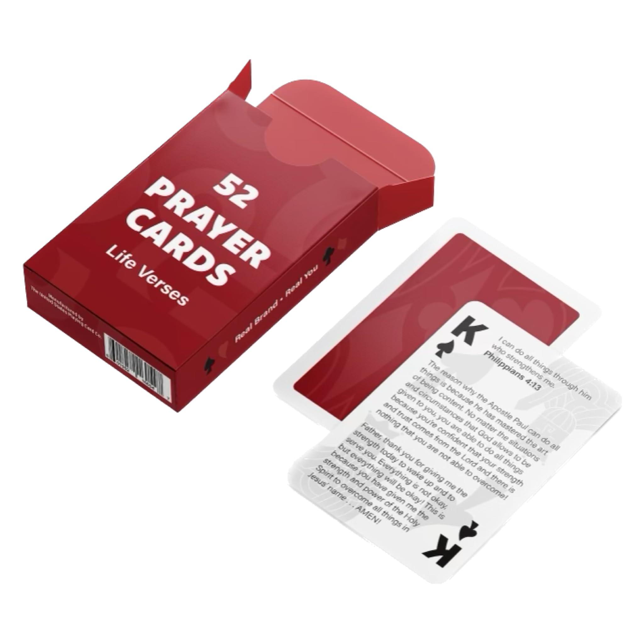 Buy 52 Playing Cards Inspired by Scripture Cards Come Detailed with Bible Verses and Prayer
