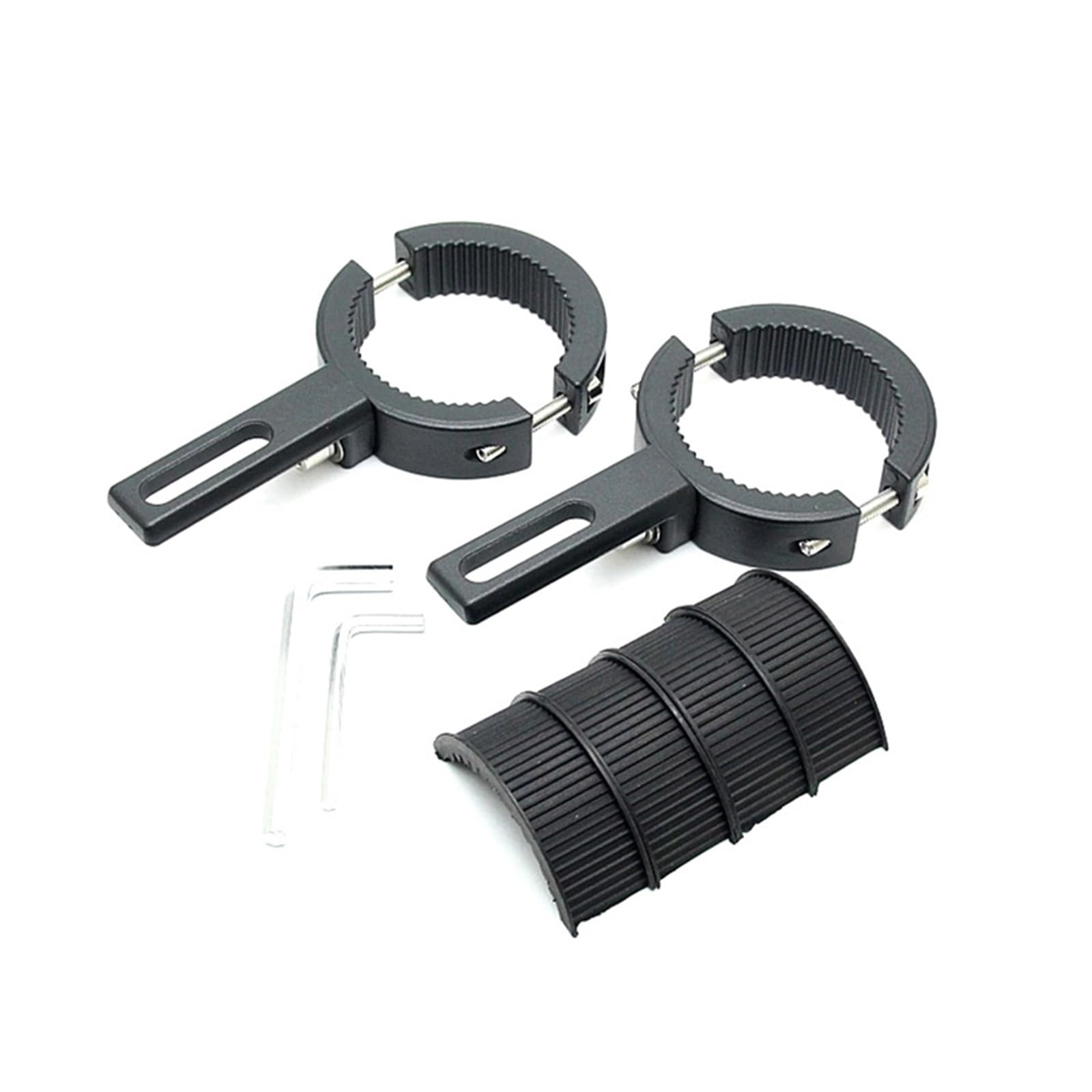 Ouqaerm 2Pcs 38Mm-60Mm Fit For Ho&Nda Nc750x For Bmw For Ducati For Yam&Aha Motorcycle Spotlight Bracket Fog Light Mounting Headlamp Bracket(2Pcs 38Mm-60Mm)